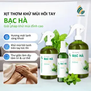Xịt Muỗi Tinh Dầu Bạc Hà VUATINHDAU 500ml An Toàn Cho Bé, Đuổi Gián Kiến Khử Mùi