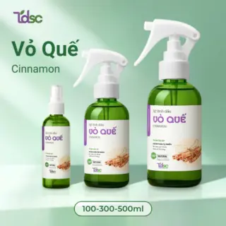 Xịt Đuổi Rệp Giường Mạt Bụi Ve Chó TDSC 500ml Tinh Dầu Thảo Mộc An Toàn Cho Nhà Cửa Mùi Vỏ Quế