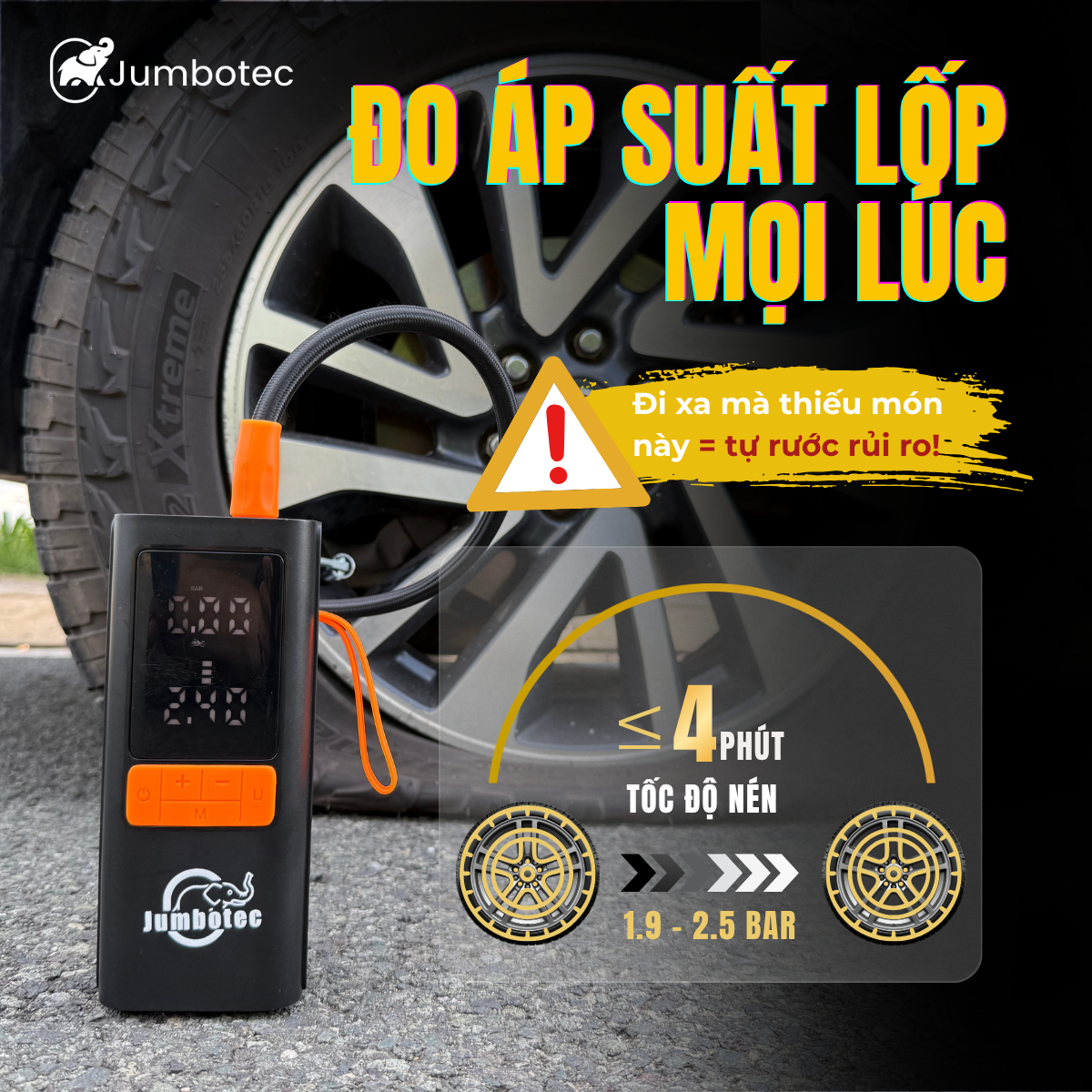 Bơm lốp Jumbotec B03 - Hình ảnh 5