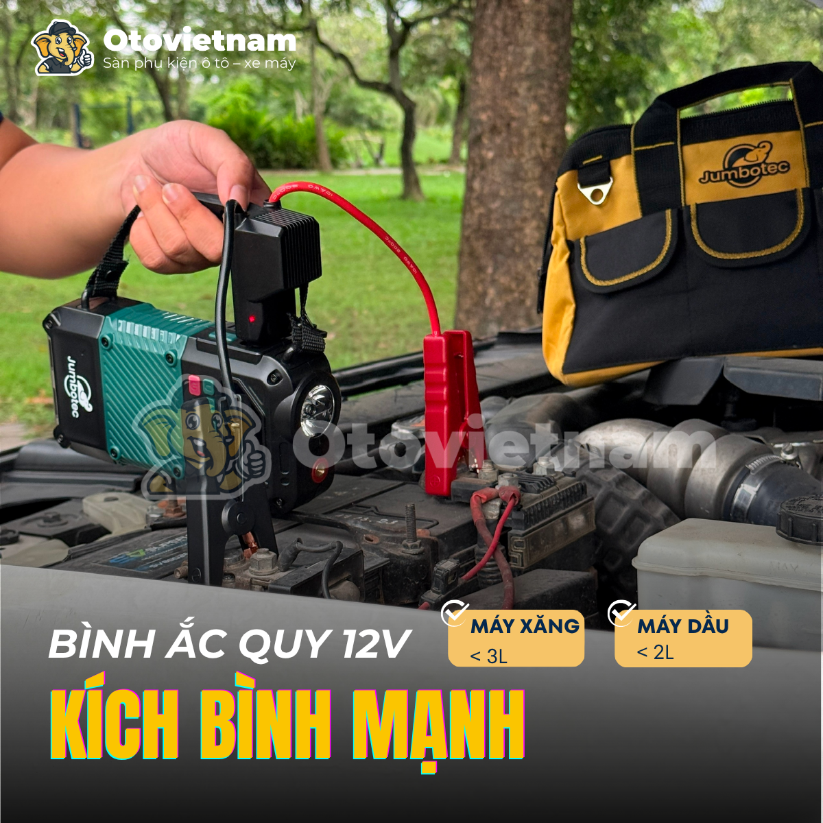 Bơm lốp kiêm kích bình Jumbotec B02 - Hình ảnh 7