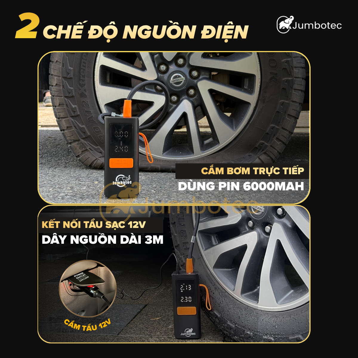 Bơm lốp Jumbotec B03 - Hình ảnh 2