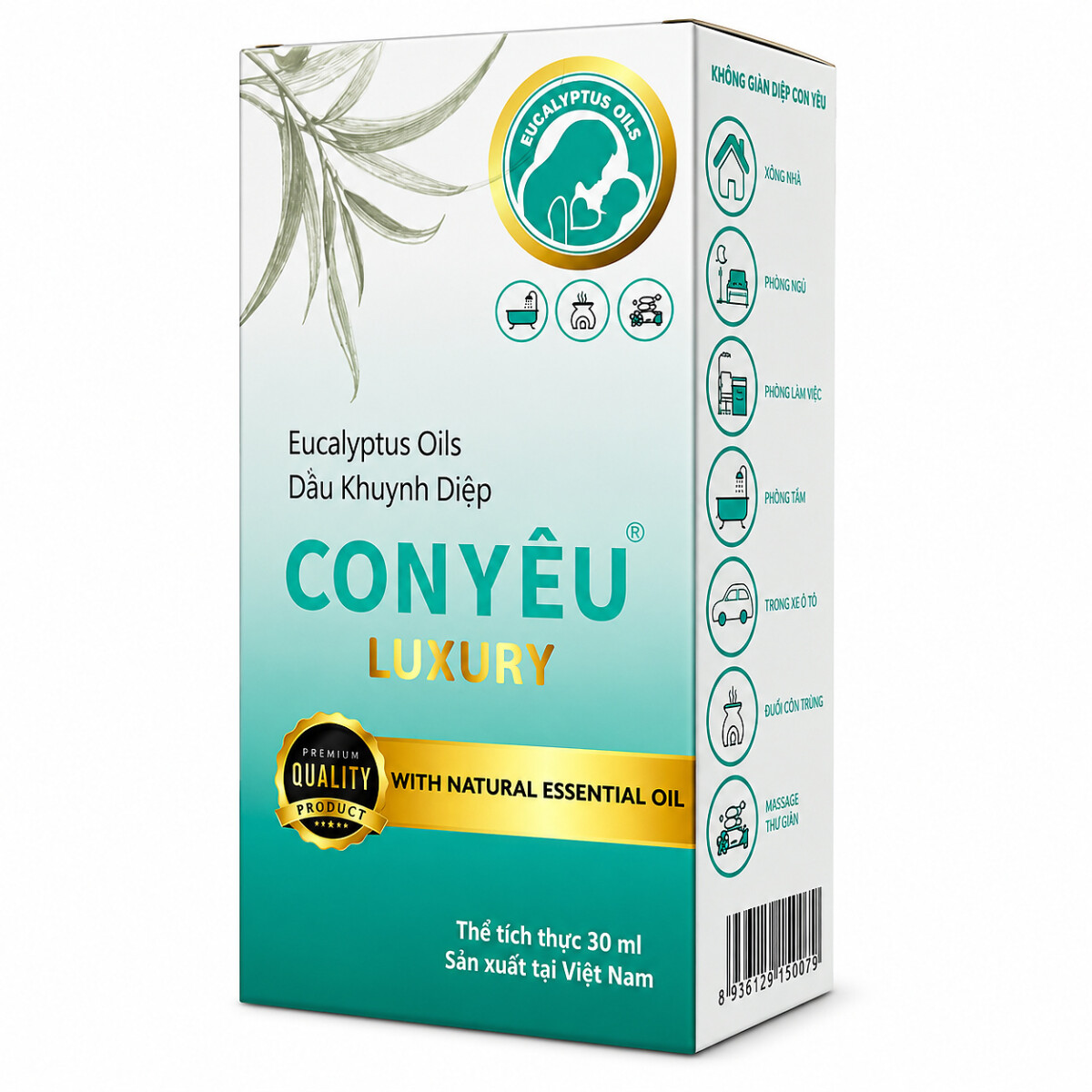 DẦU KHUYNH DIỆP CON YÊU LUXURY 30ml - Hình ảnh 2