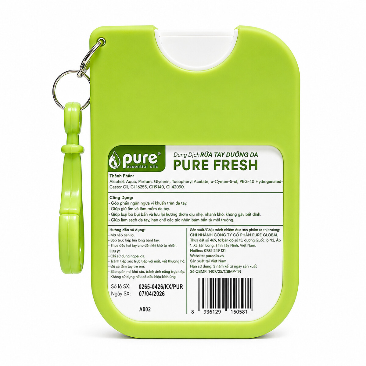 Xịt Tay Dưỡng Da Pure Fresh 30ml - Hình ảnh 2