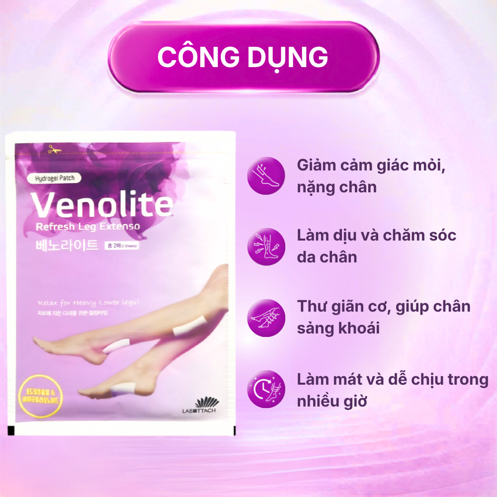 VENOLITE - Miếng dán thư giãn chân - Hình ảnh 13