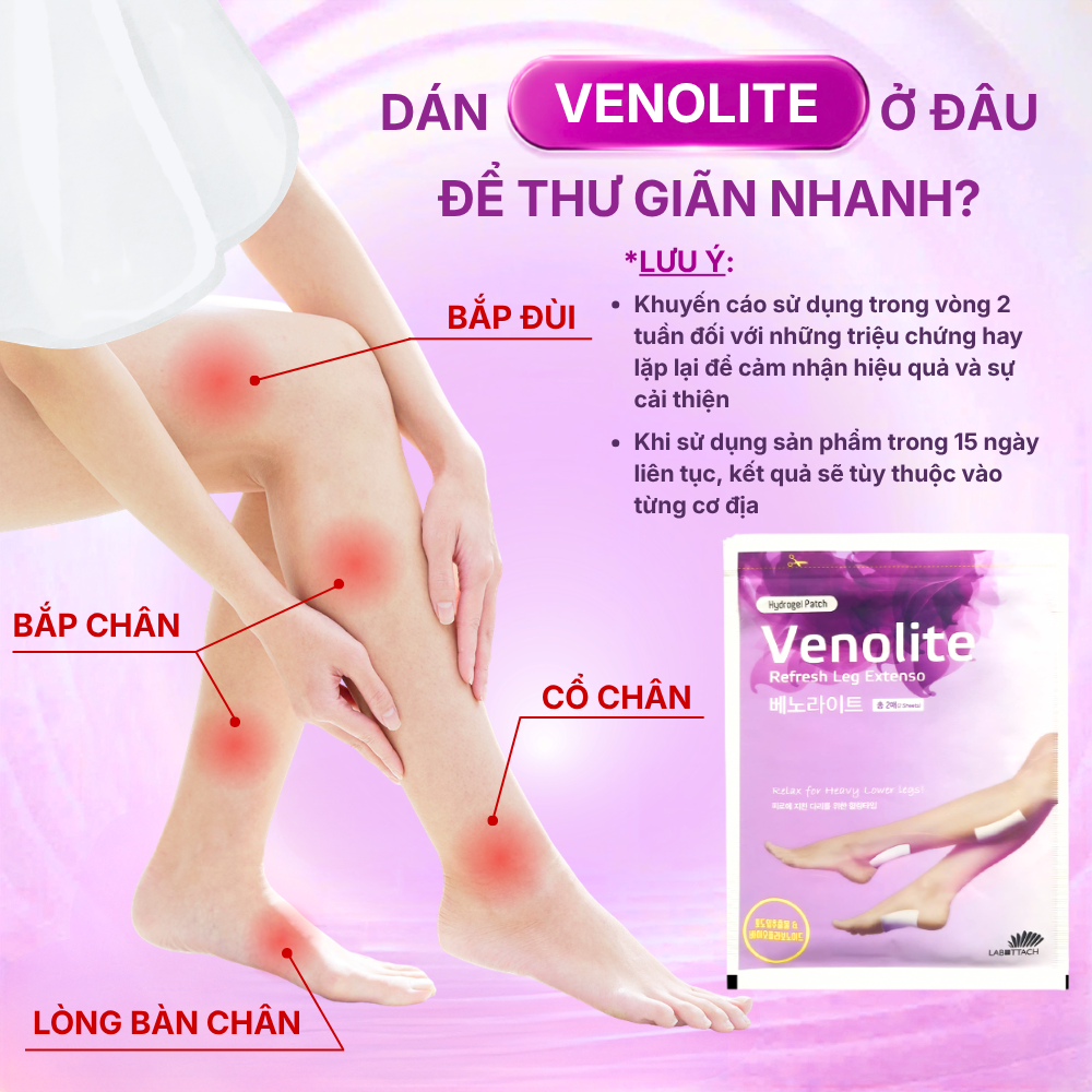 VENOLITE - Miếng dán thư giãn chân - Hình ảnh 11