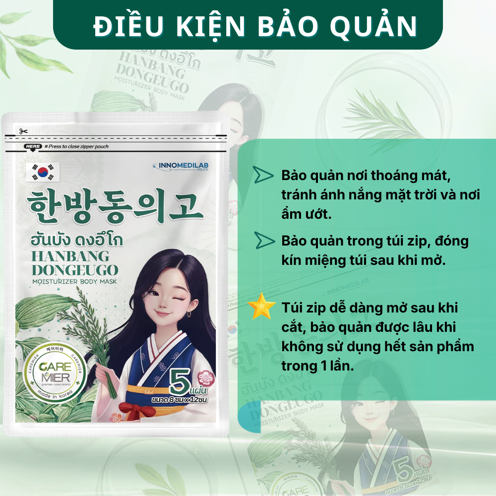 Miếng Dán Thảo Mộc Hàn Quốc HANBANG hỗ trợ Giảm Đau Cổ Vai Gáy Lưng Xương khớp Thư Giãn Cơ Thể - Hình ảnh 7