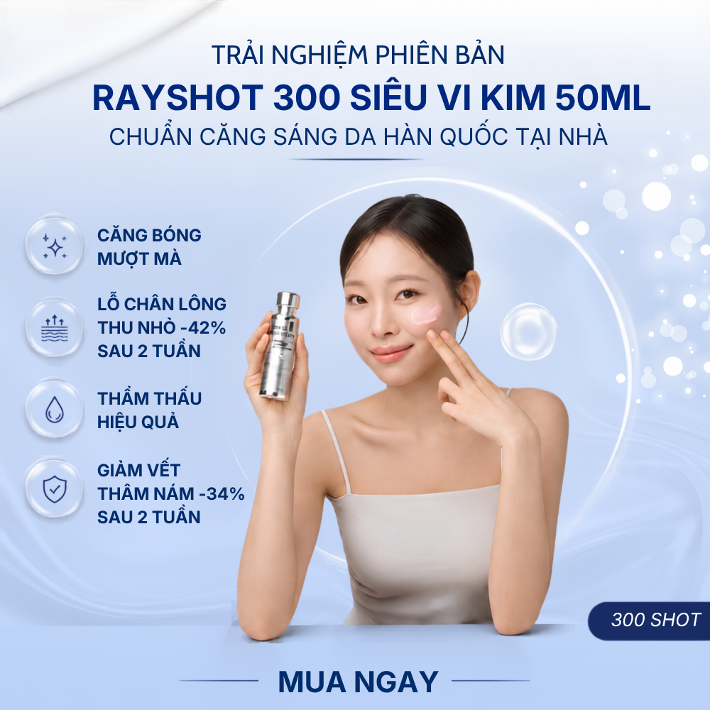 Tinh Chất Vi Kim hỗ trợ Mờ Nám Sáng Da Giảm Nếp Nhăn It's be RAY-SHOT Brightening Extreme (Rayshot 300) - Hình ảnh 4