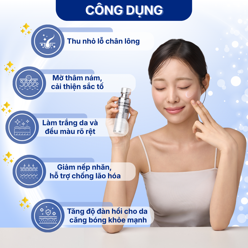 Tinh Chất Vi Kim hỗ trợ Mờ Nám Sáng Da Giảm Nếp Nhăn It's be RAY-SHOT Brightening Extreme (Rayshot 300) - Hình ảnh 2