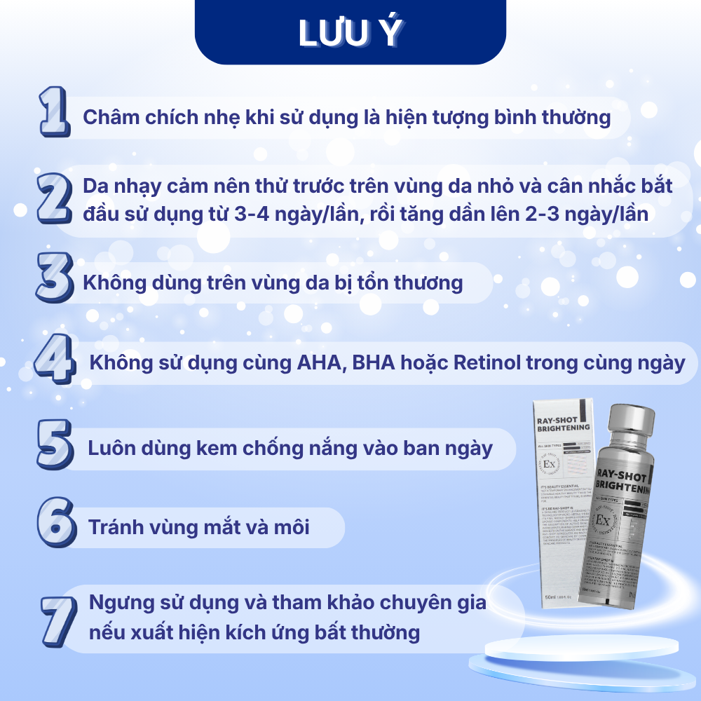 Tinh Chất Vi Kim hỗ trợ Mờ Nám Sáng Da Giảm Nếp Nhăn It's be RAY-SHOT Brightening Extreme (Rayshot 300) - Hình ảnh 8