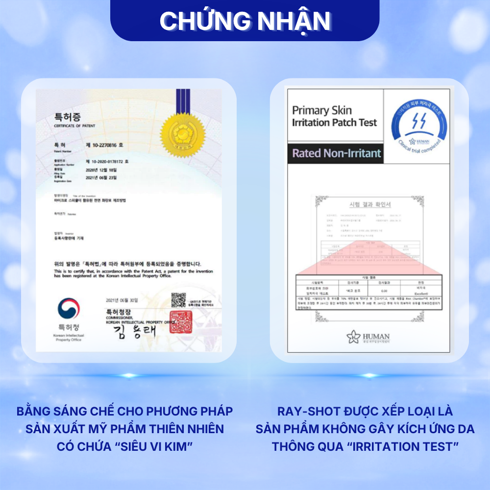 Tinh Chất Vi Kim Cấp Ẩm Tái Tạo Căng Bóng Giảm Nếp Nhăn It's be RAY-SHOT 100 Sáng Da Giảm Thâm Nám - Hình ảnh 10