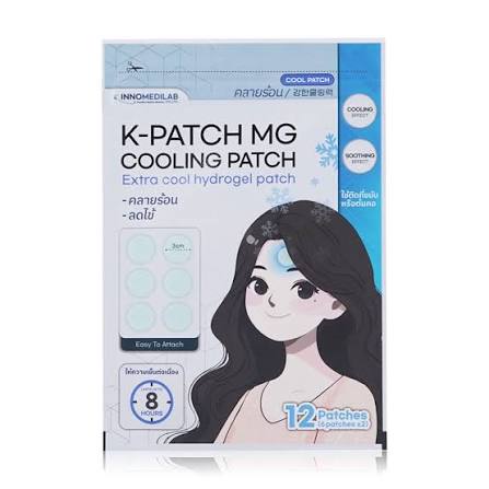 Miếng Dán K-PATCH làm Mát & Thư Giãn Vùng Đầu 12 Miếng Tròn 3cm